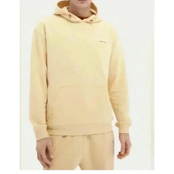 Scotch and Soda Unisex Organic Cotton Hoodie Yellow Medium, Campus, Fall, - Picture 1 of 8